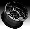 Black Rhino Sierra Gloss Black Milled Custom Truck Wheels 5